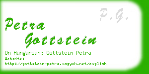 petra gottstein business card